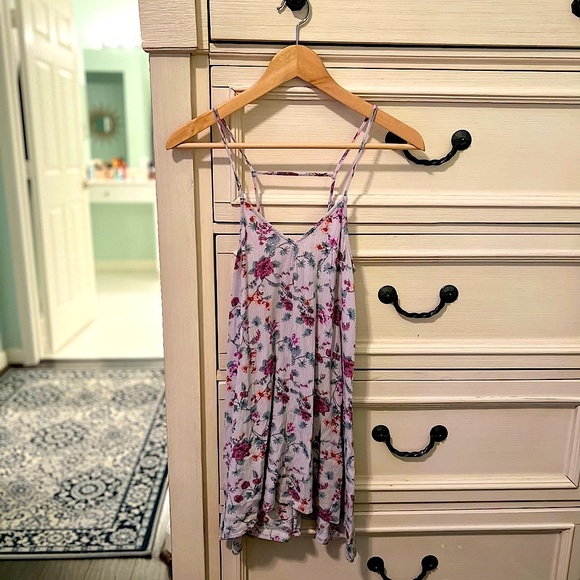 Periwinkle Floral Dress - Picture 1 of 3